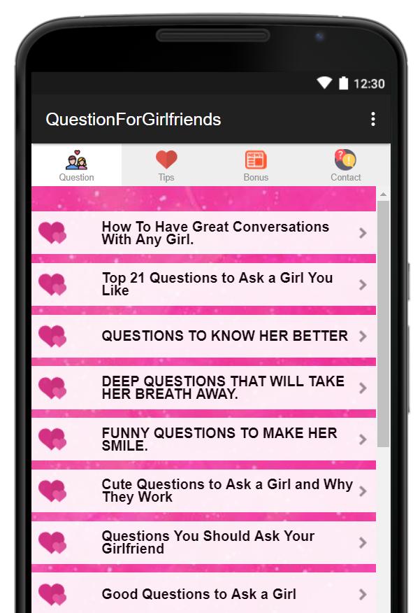 Question To Ask Your Girlfrien