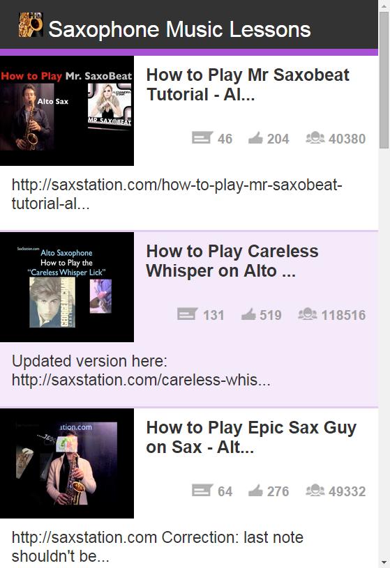Saxophone Lessons