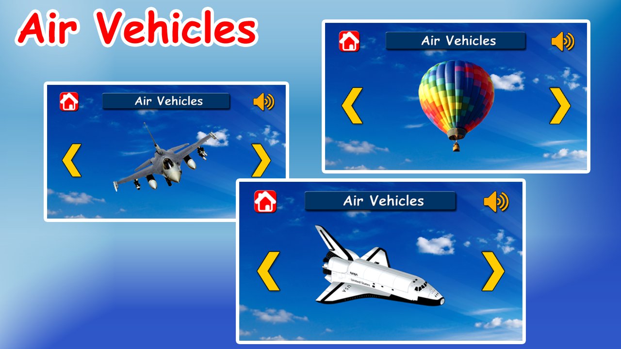Vehicles Learning App for Kids & Toddlers