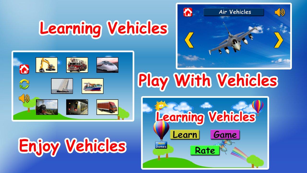 Vehicles Learning App for Kids & Toddlers
