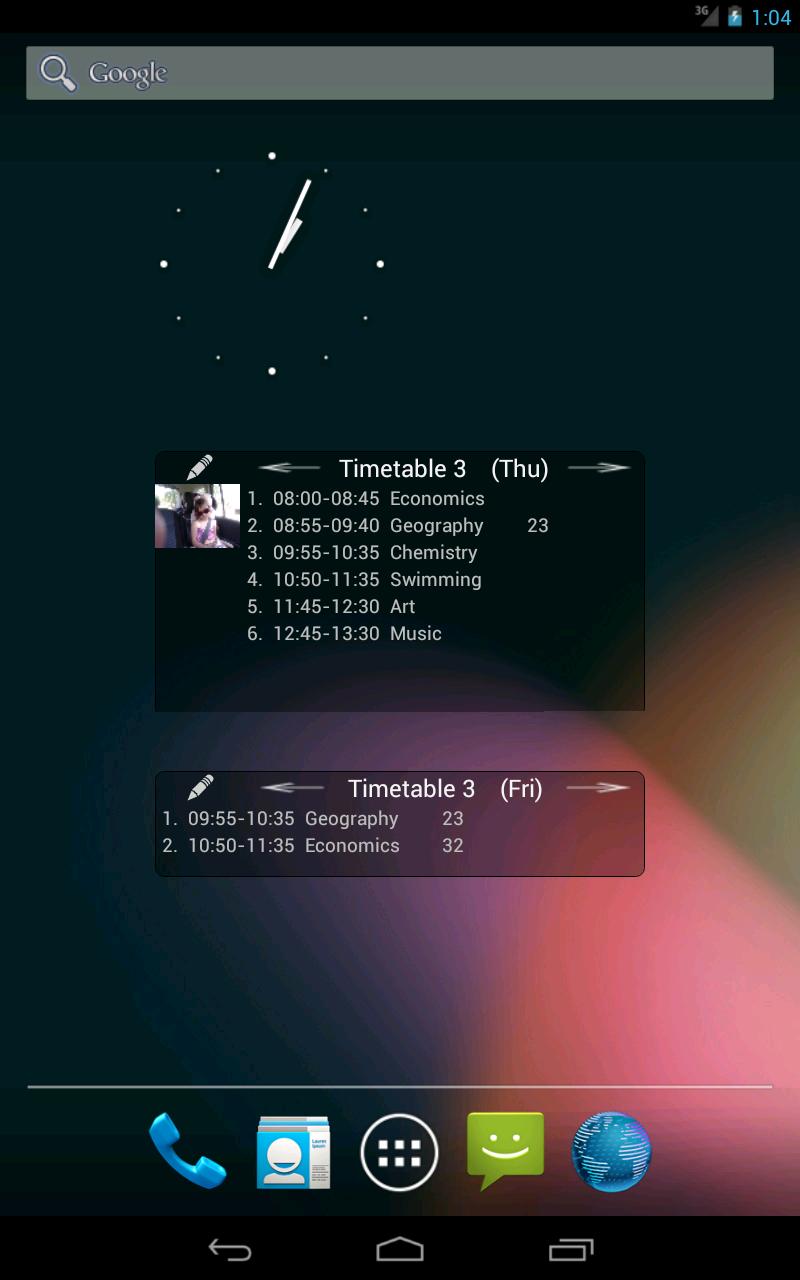 Family Timetable