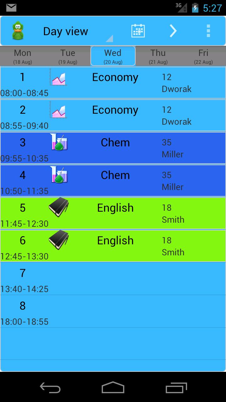 Family Timetable
