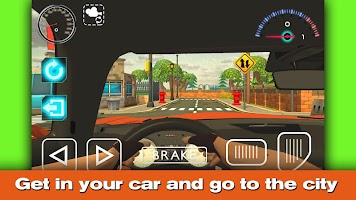 Racing in car 3D