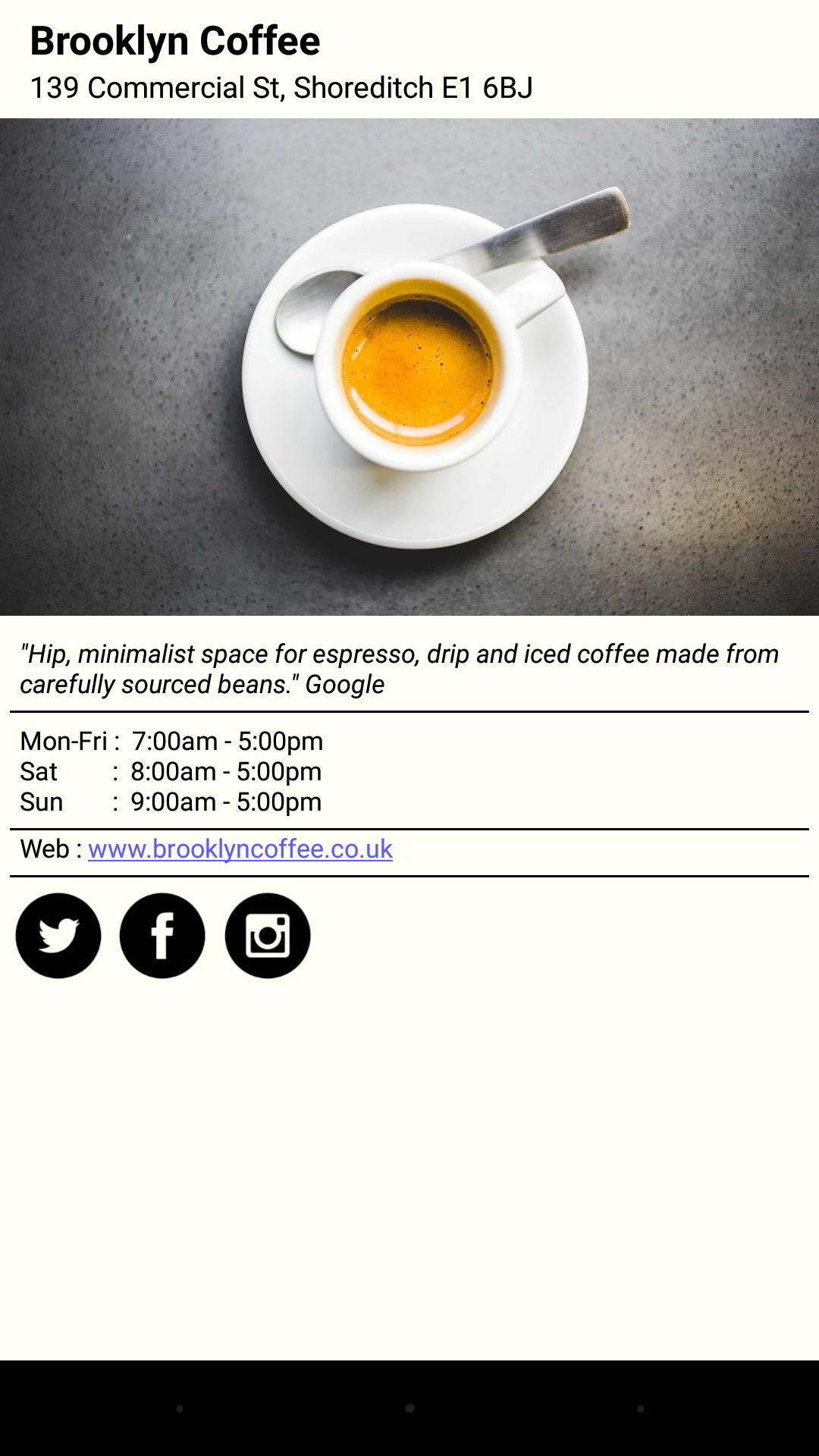 London Coffee App