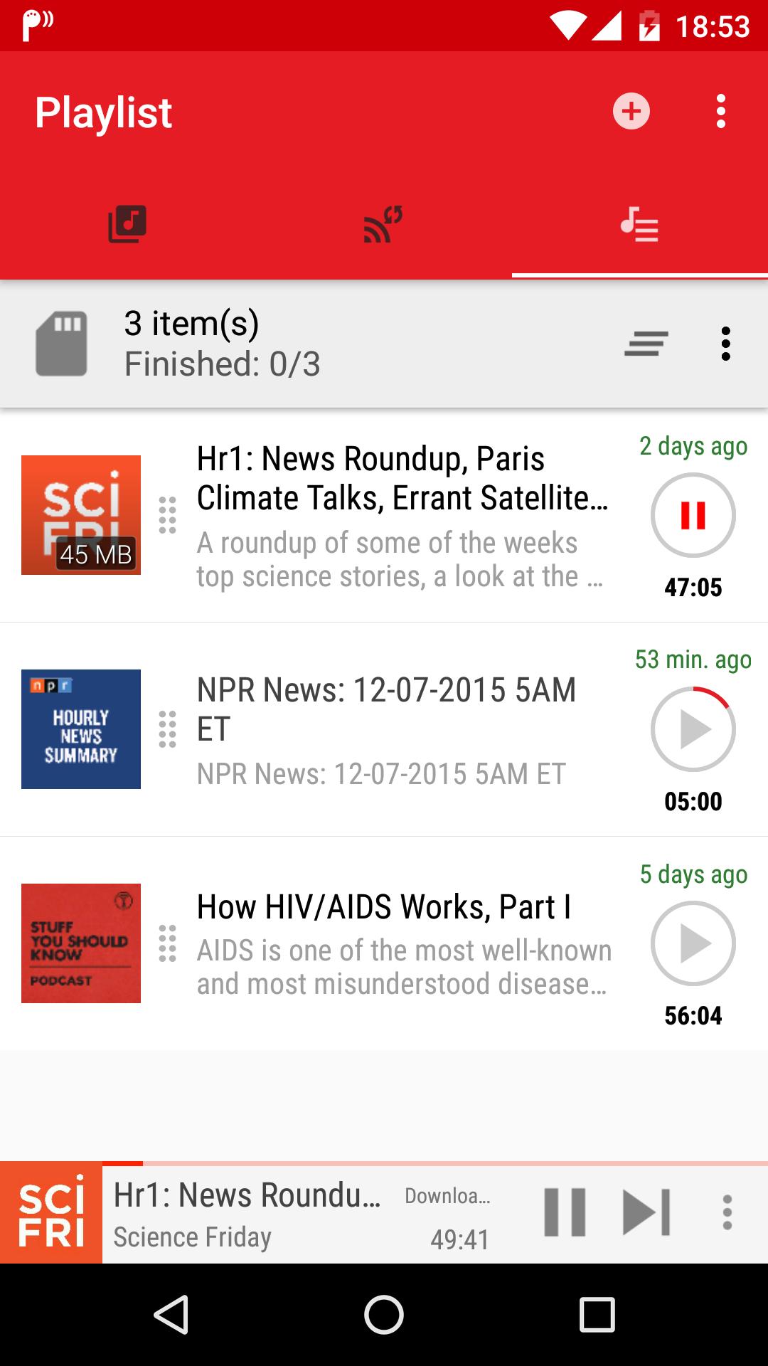 New Podcast Player