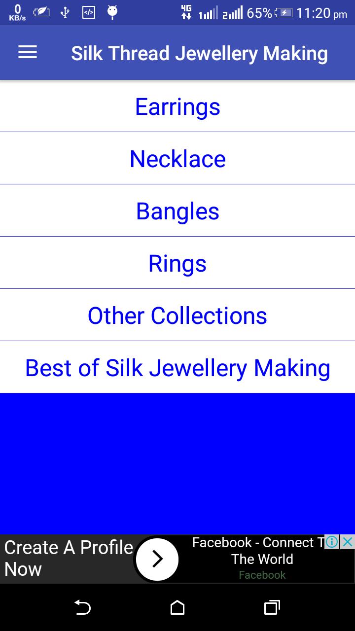 Silk Thread Jewellery Making
