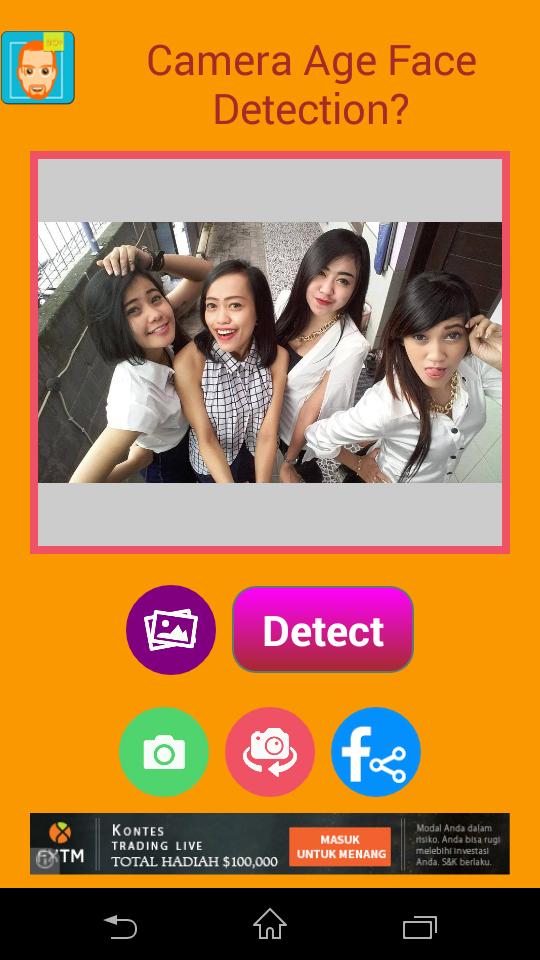 Camera Age Face Detection