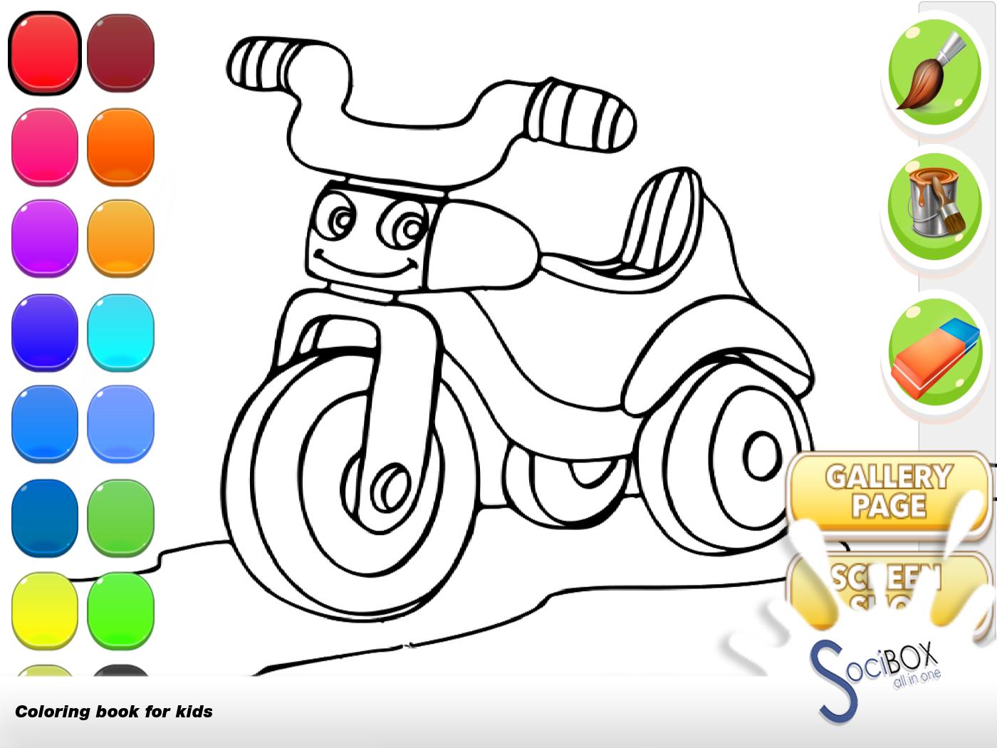 Bike Coloring Book