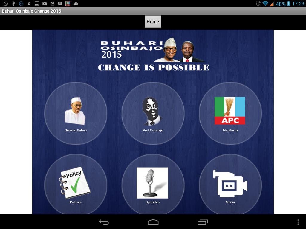 Buhari Osinbajo Change 2015