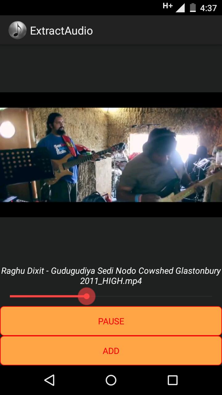 Extract audio from video file.
