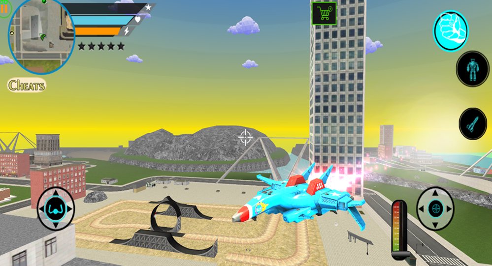 US Robot Stickman Rope Hero -