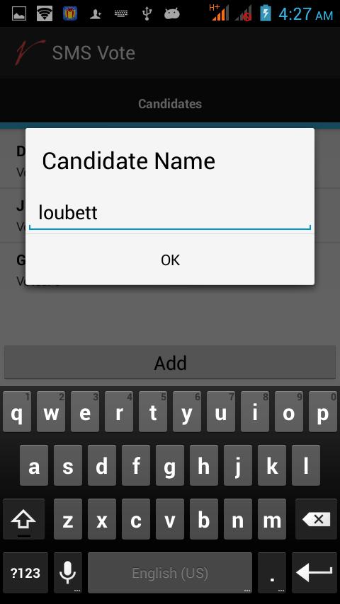 SMS Vote