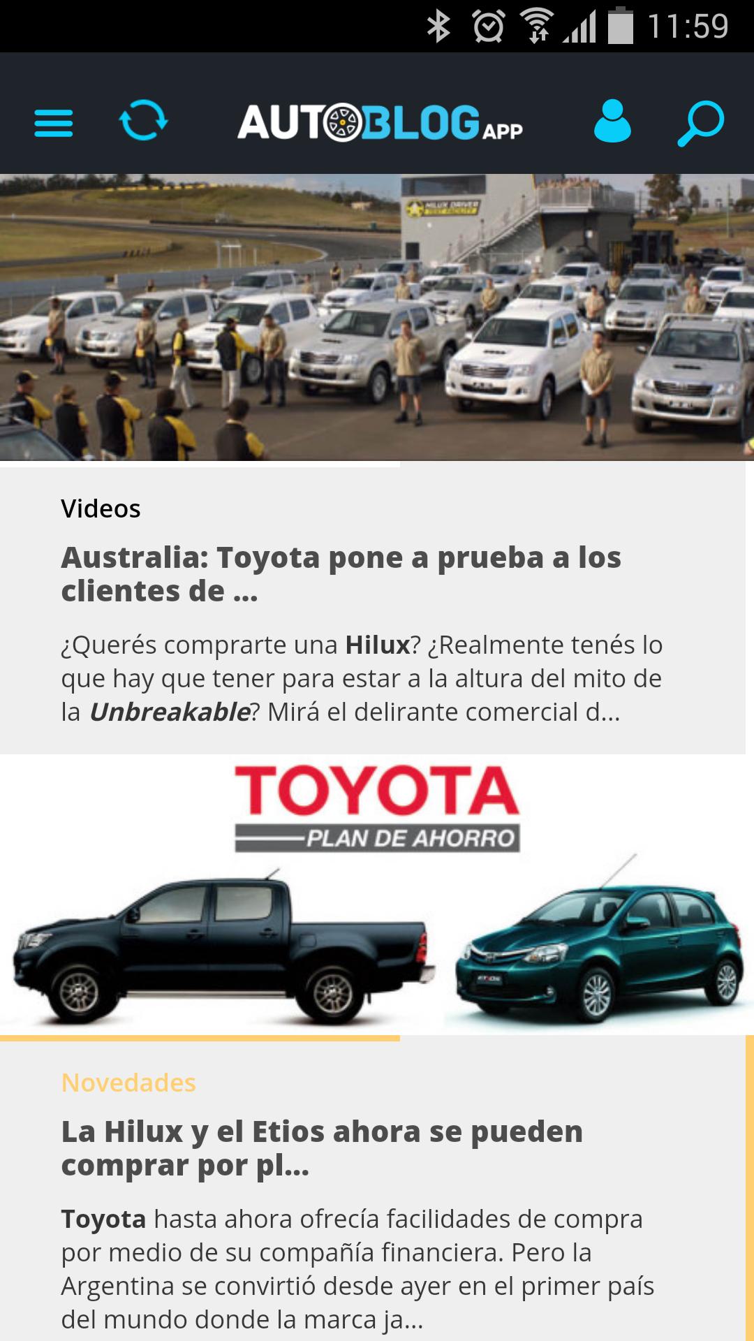 Autoblog App Phone