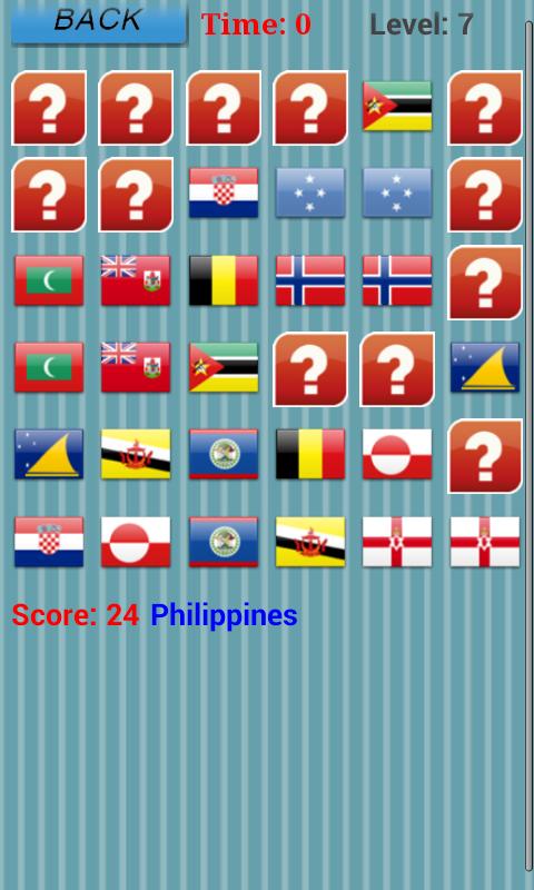 Mnemonic game flags